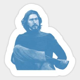 Adam Driver in Blue Sticker